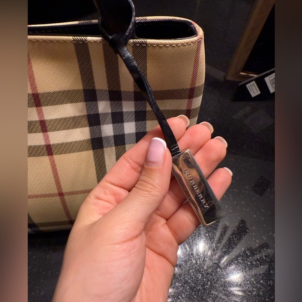 BURBERRY Nova Check Mini Tote - Picture 7 of 17